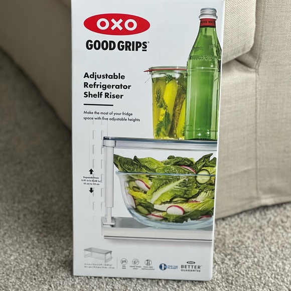 OXO Good Grips Adjustable Refrigerator Shelf Riser - Picture 2 of 15